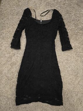 Lace Scoop Neck Dress